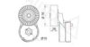 FORD 6992642 Tensioner Lever, v-ribbed belt